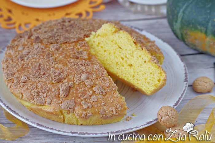 Torta alla zucca cotta ricotta e amaretti