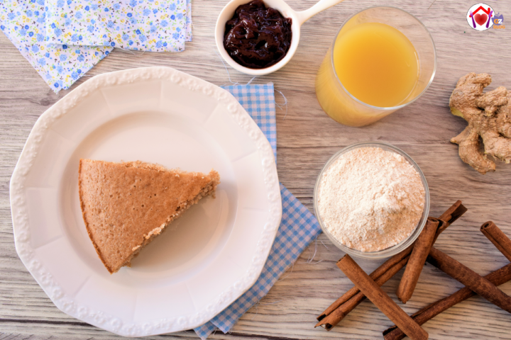 Torta all’acqua alla farina di farro