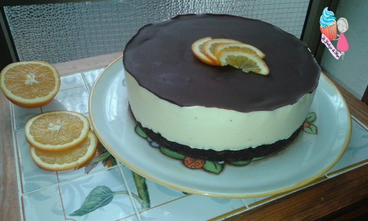 Torta all’arancia con base al cacao