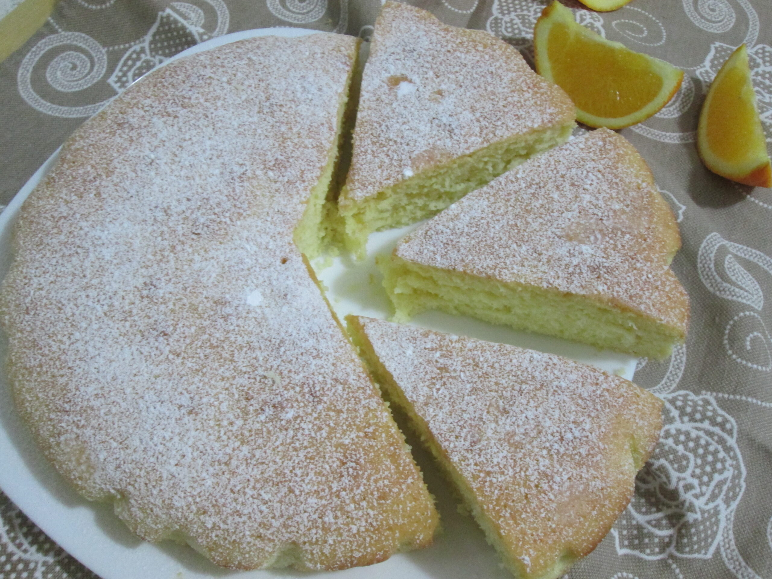 Torta all’arancia senza burro