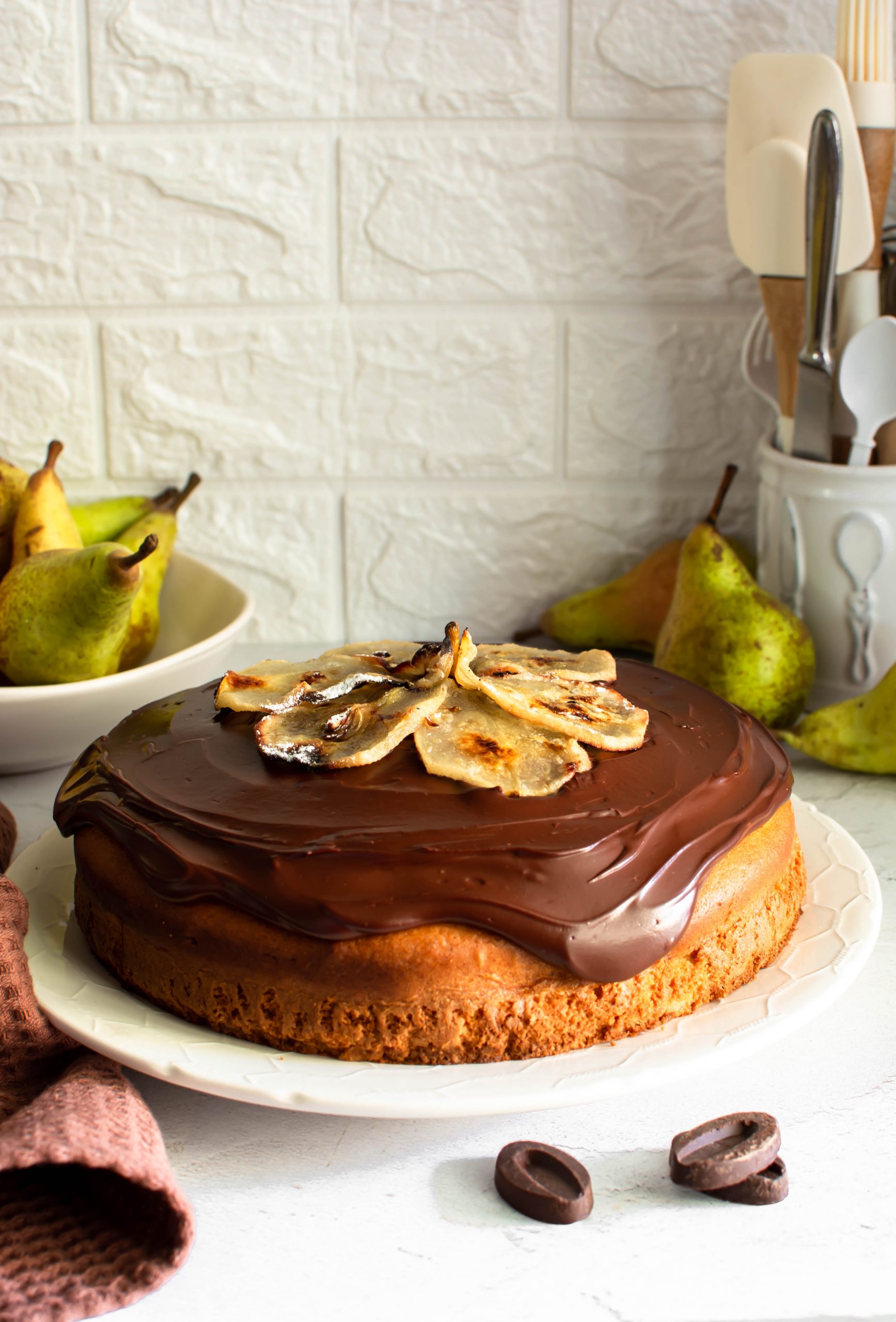 Torta alle pere e cioccolato