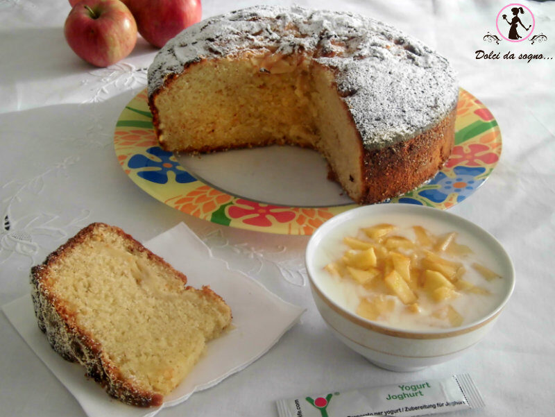 Torta allo yogurt e mele