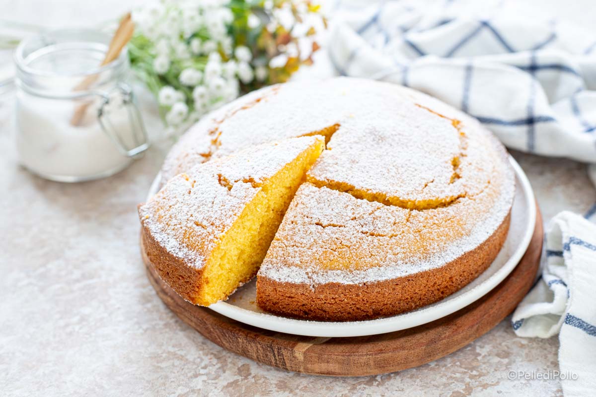 Torta bertolda con farina di mais
