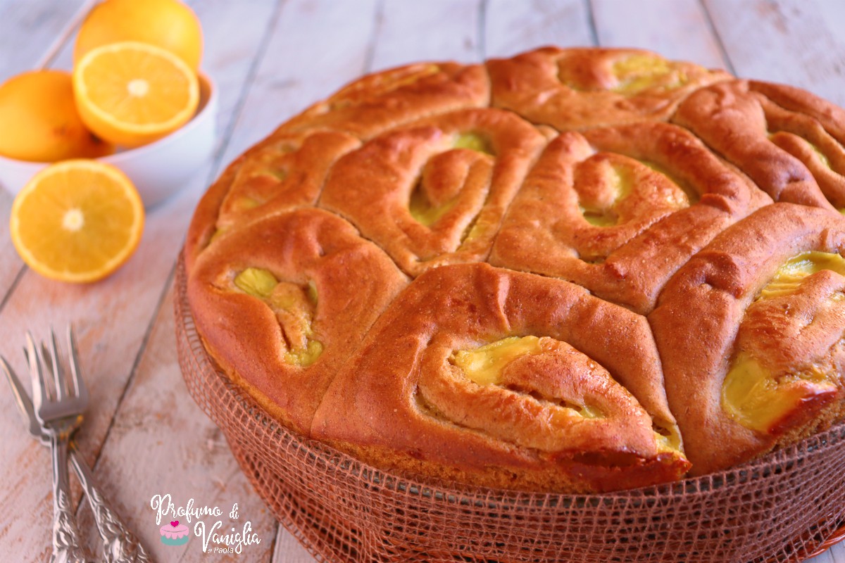 Torta brioche alla crema