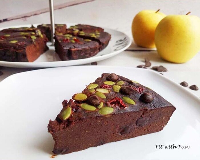 Torta brownie semplice al cioccolato 4 ingredienti naturali