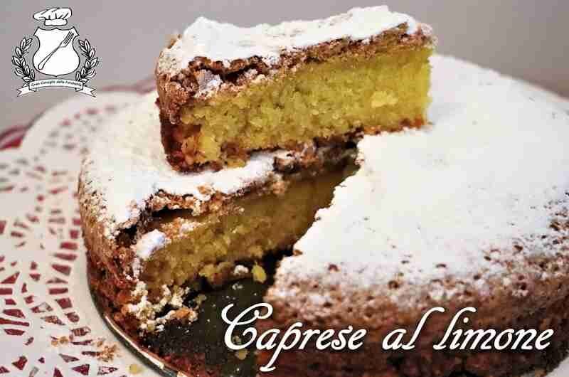 Torta caprese al limone