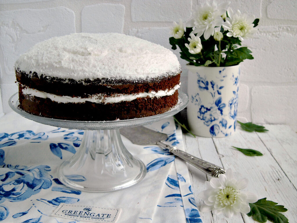 Torta cocco cacao e panna