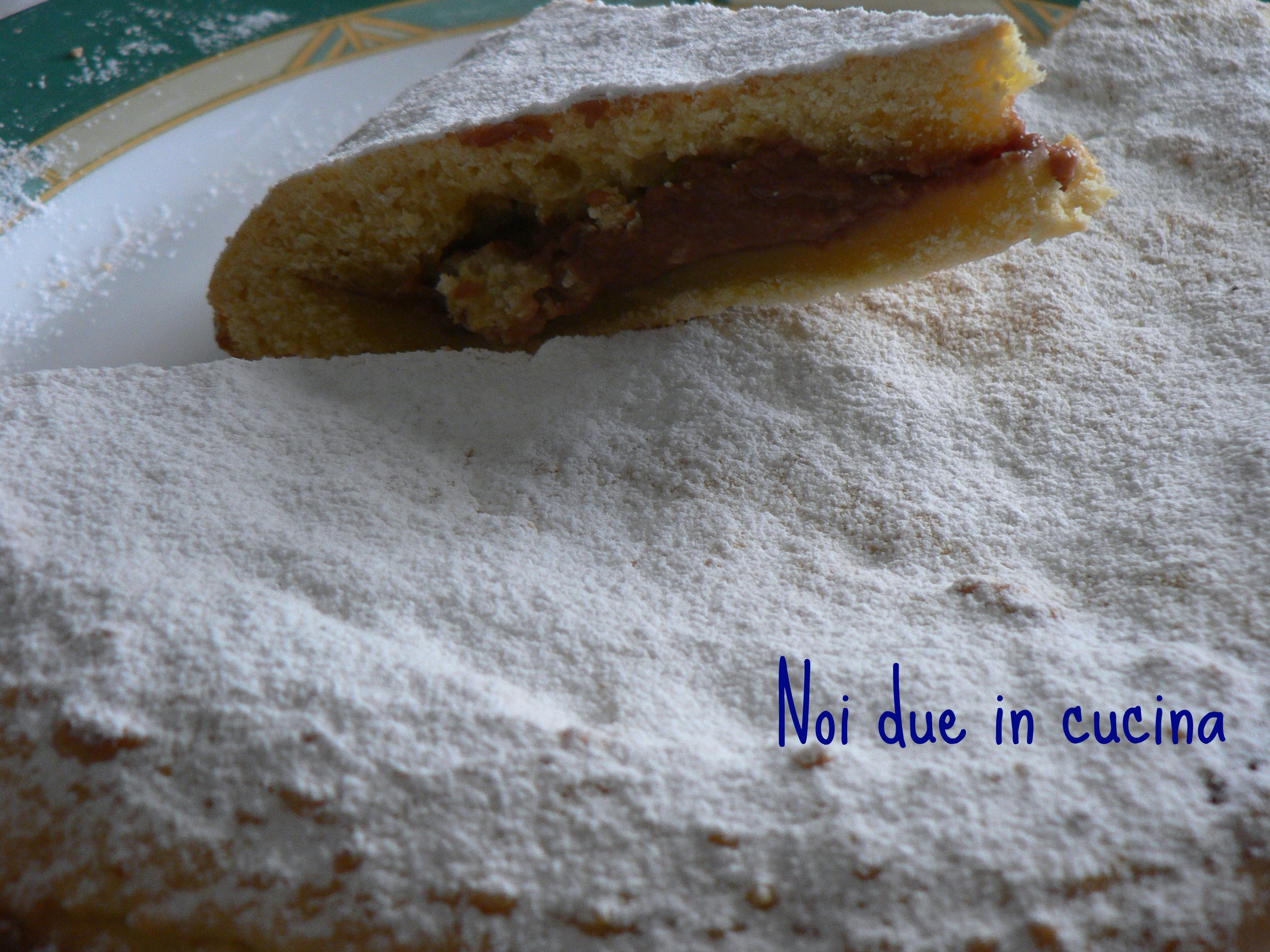 Torta con crema alla nutella