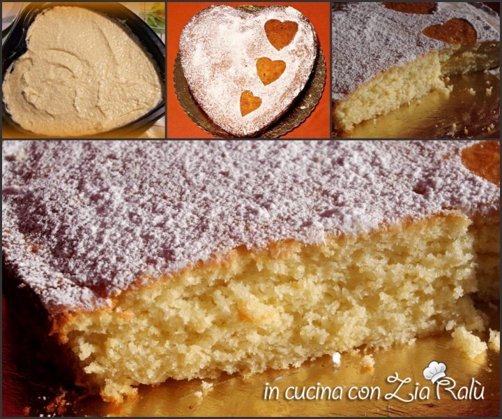 Torta cuore soffice cocco e ricotta