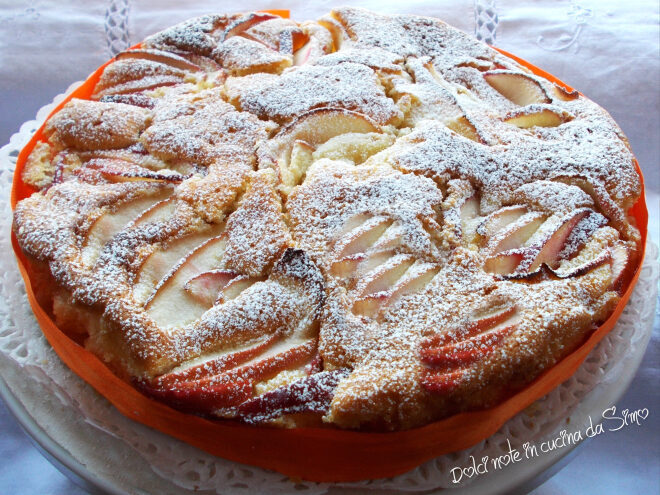 Torta di mele alla panna