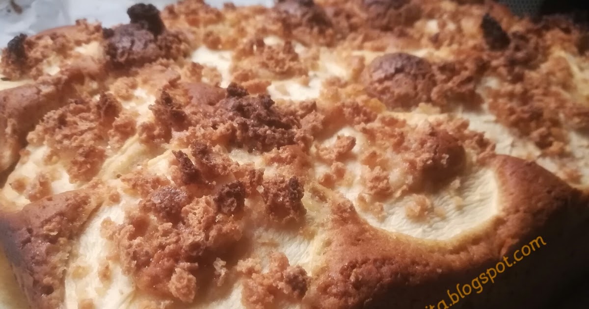 Torta di mele e amaretti senza burro