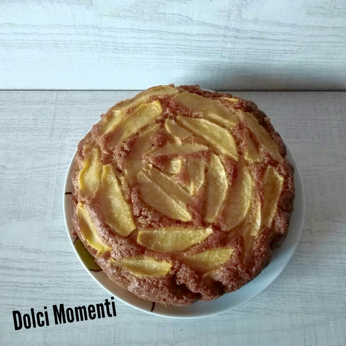 Torta di mele integrale senza uova e  burro