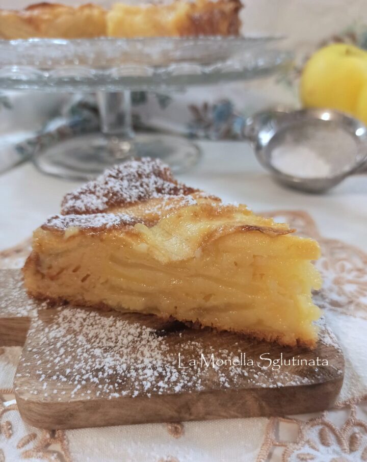 Torta di mele invisibile senza glutine