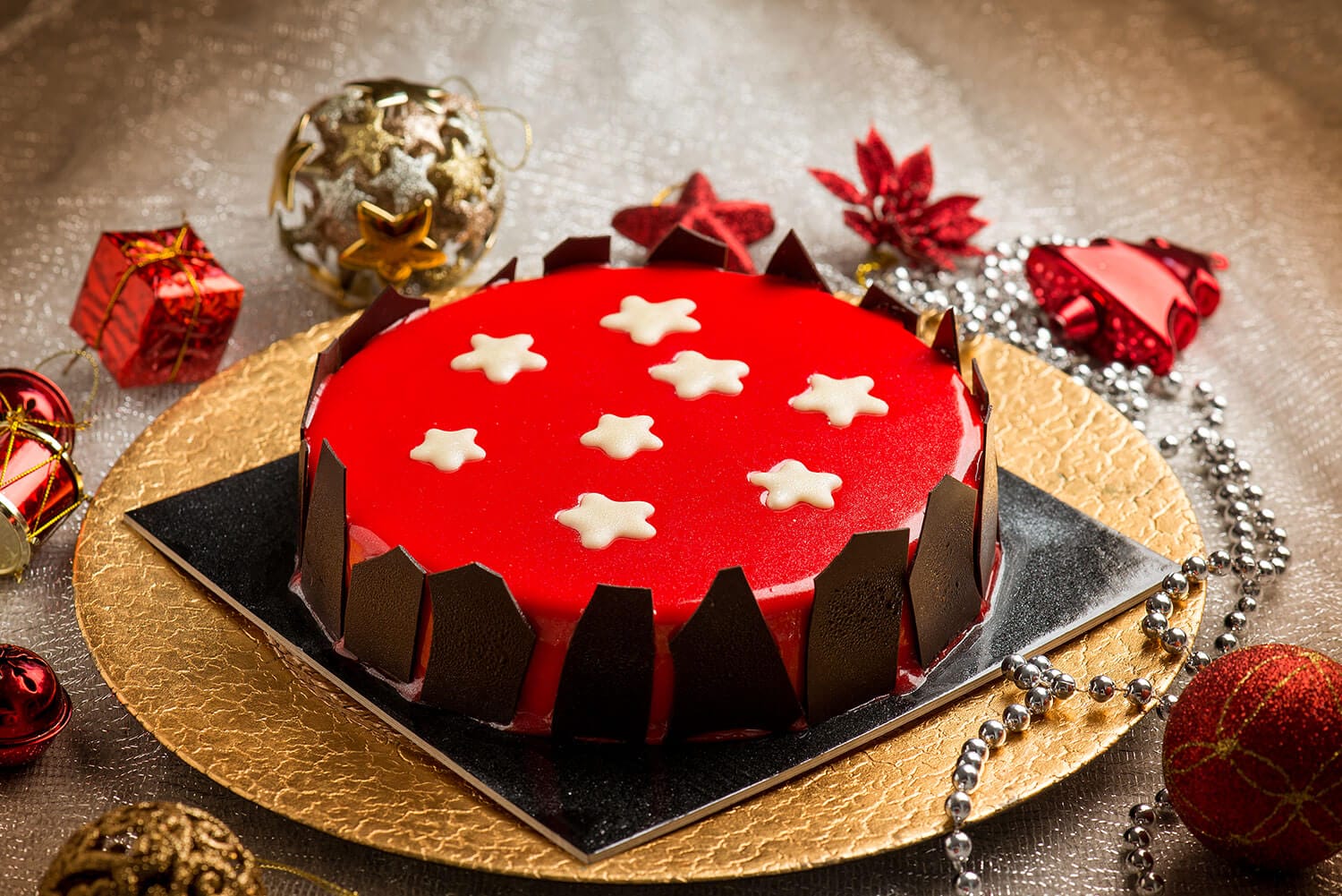 Torta di natale senza glutine – dolce festivo scintillante