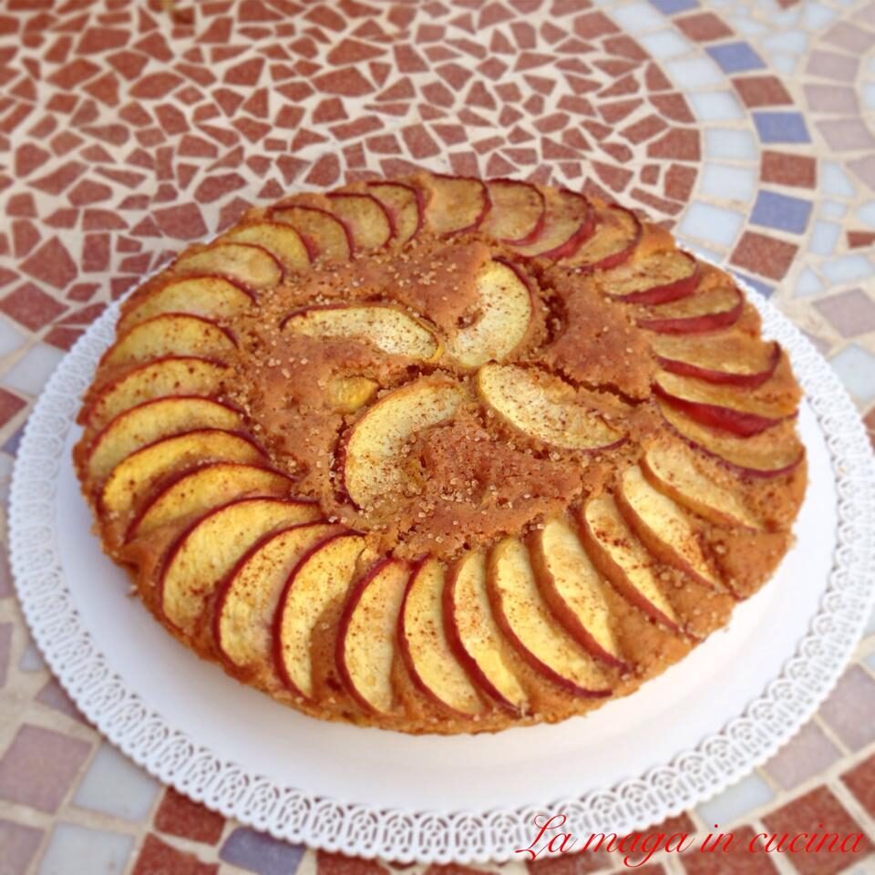 Torta di pesche vegana