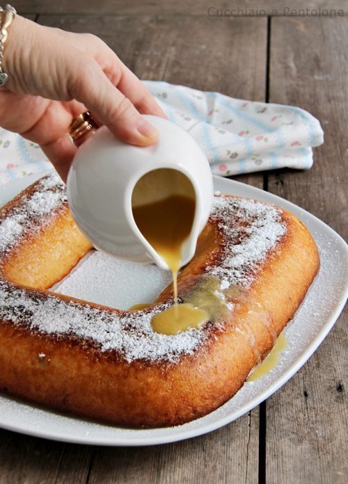Torta di riso con salsa al whiskey