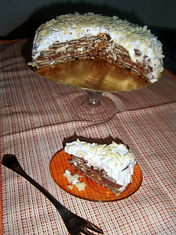 Torta di wafer (ricetta di erica)