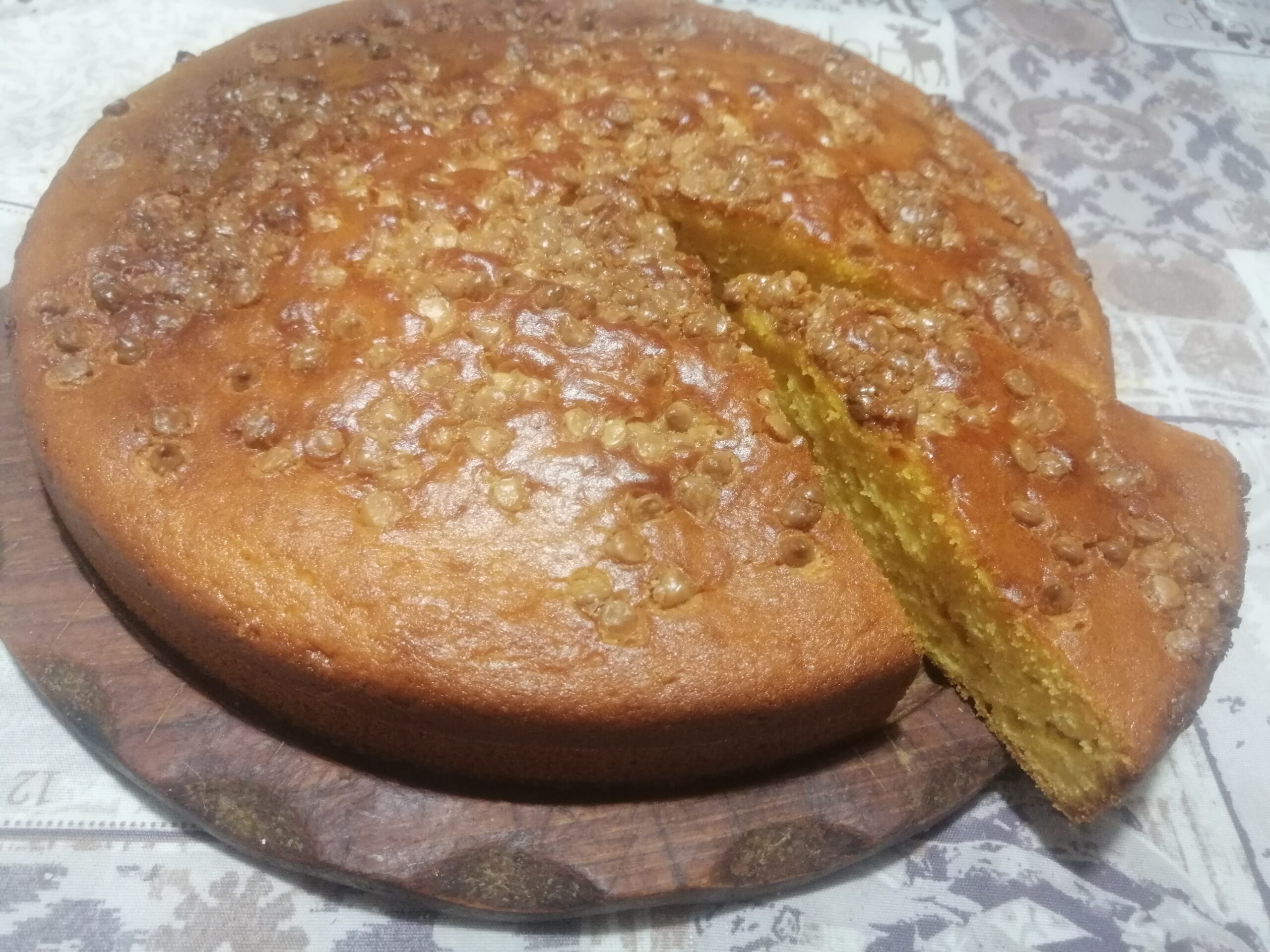 Torta di zucca e cioccolato bianco