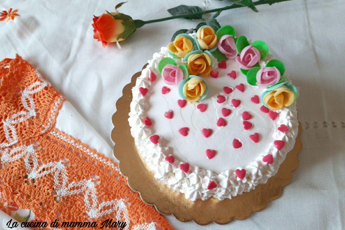 Torta festa della mamma al cioccolato bianco