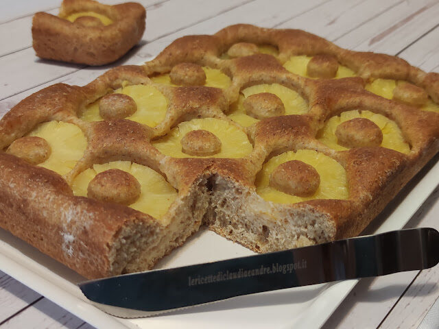 Torta integrale all’acqua e ananas