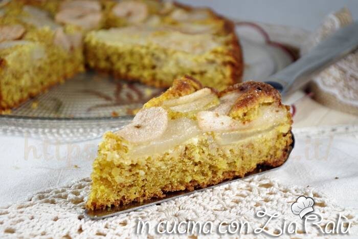 Torta integrale mandorle e pere – senza zucchero