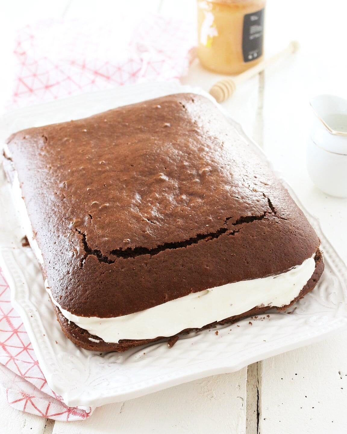 Torta kinder fetta al latte