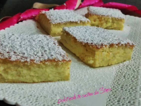 Torta magica al gusto cocco