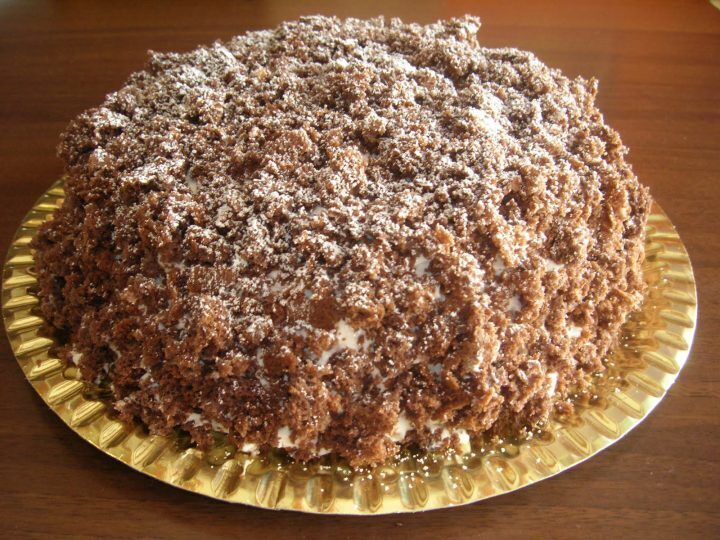 Torta mimosa al cioccolato