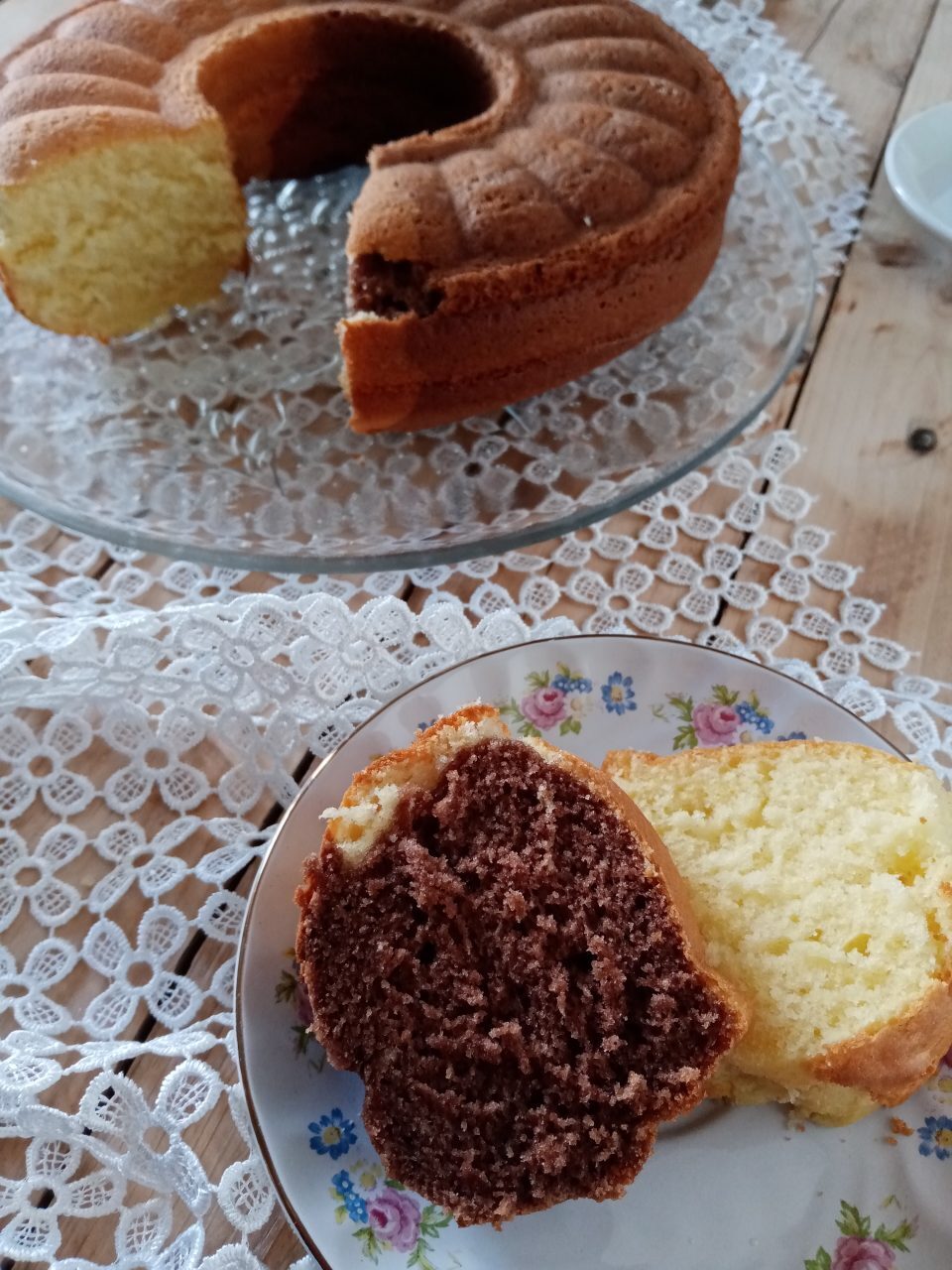 Torta panna e cacao