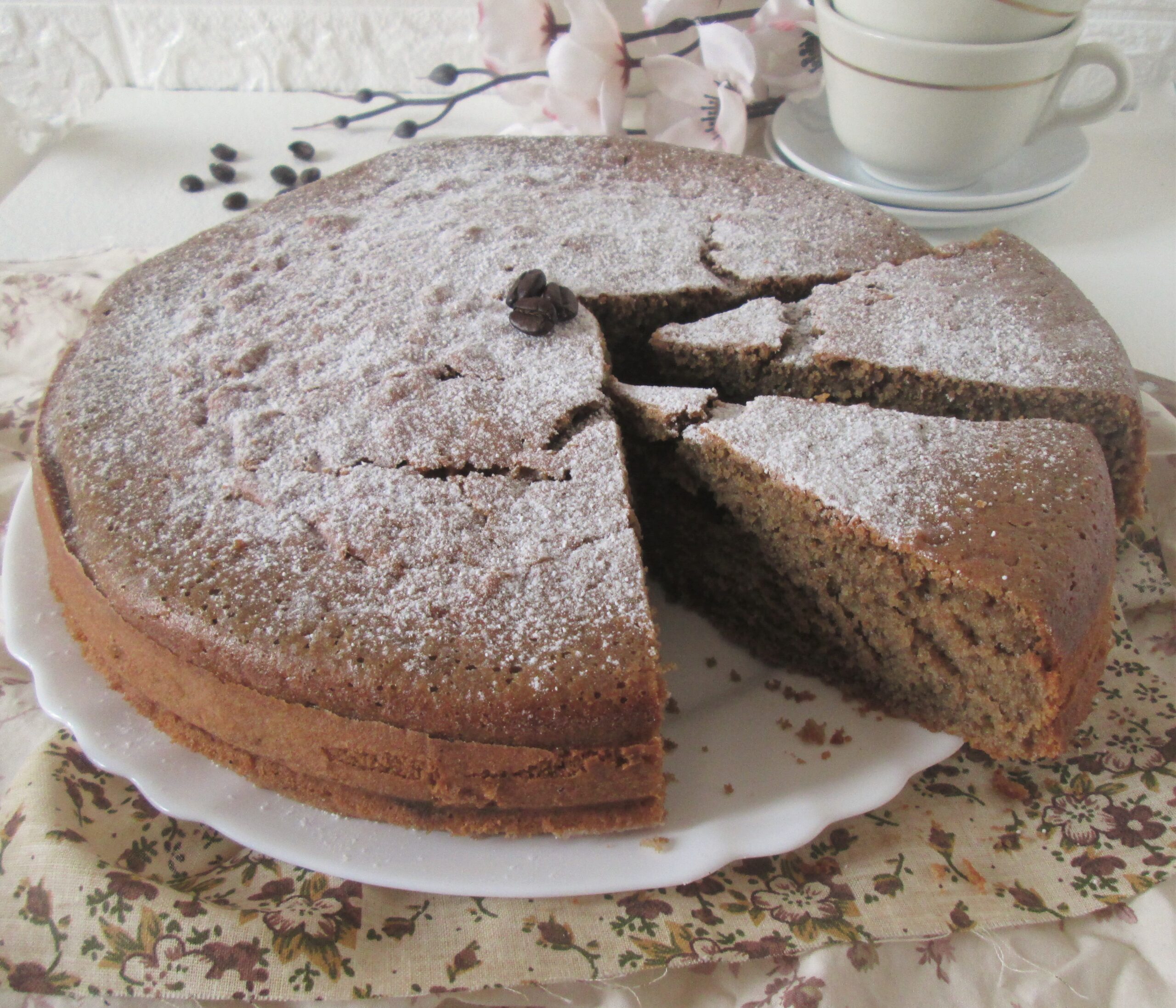 Torta panna e caffè