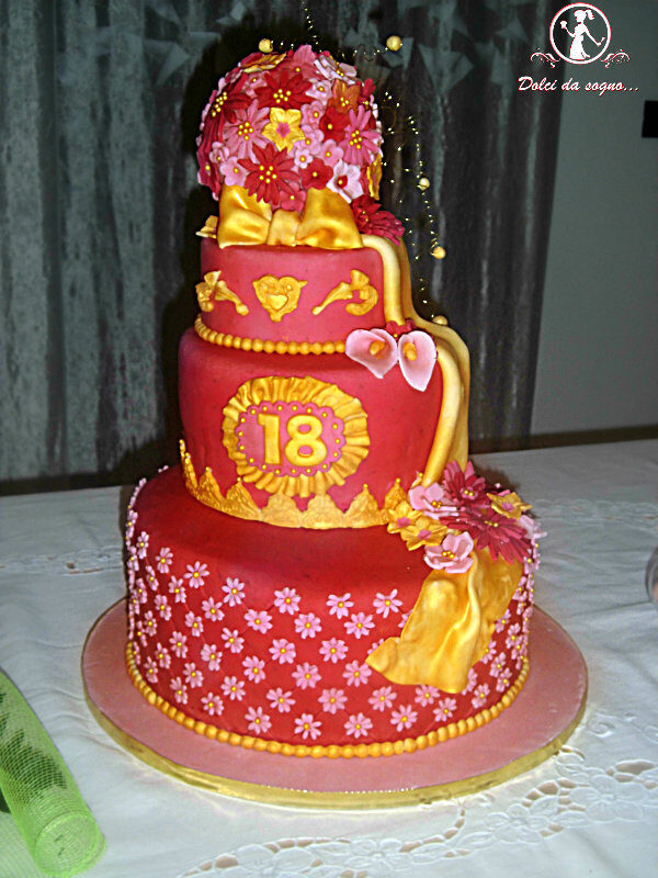 Torta per festeggiare i 18 anni