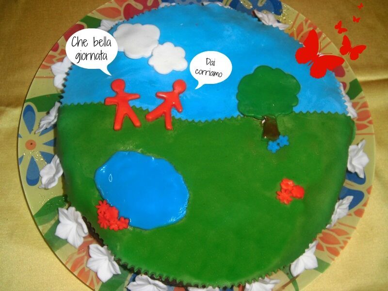 Torta primavera (torta al cioccolato ricetta di erica )