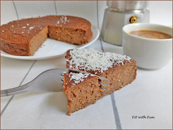 Torta proteica e fondente cocco e caffè