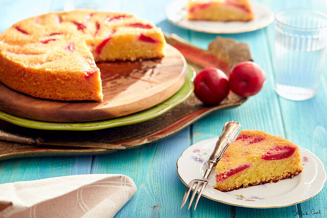Torta prugne e mandorle