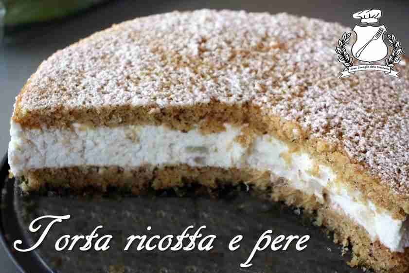 Torta ricotta e pere