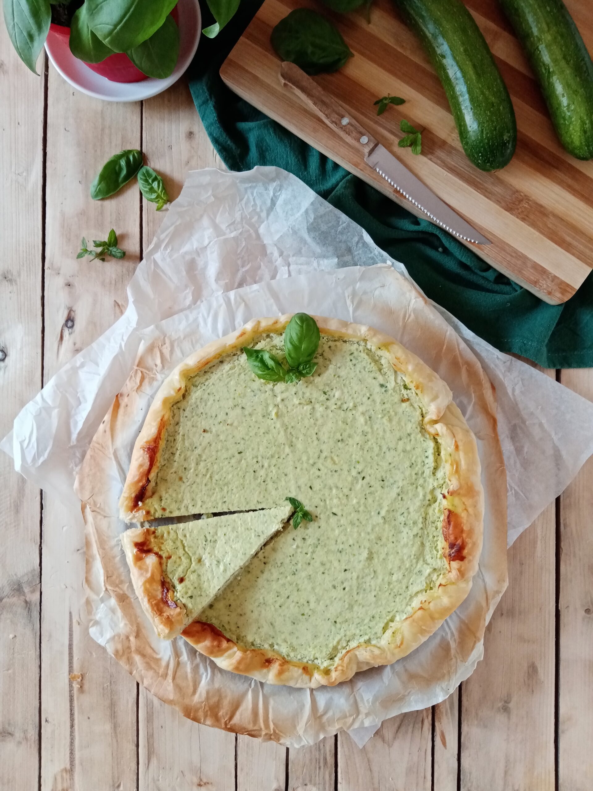 Torta salata alle zucchine