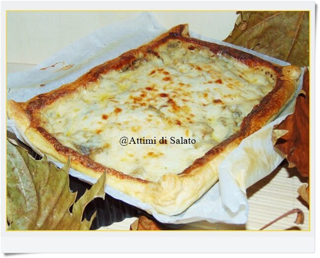 Torta salata con carciofi e besciamella