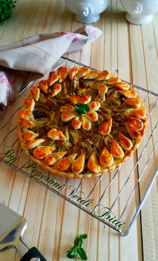 Torta salata con carciofi e patate