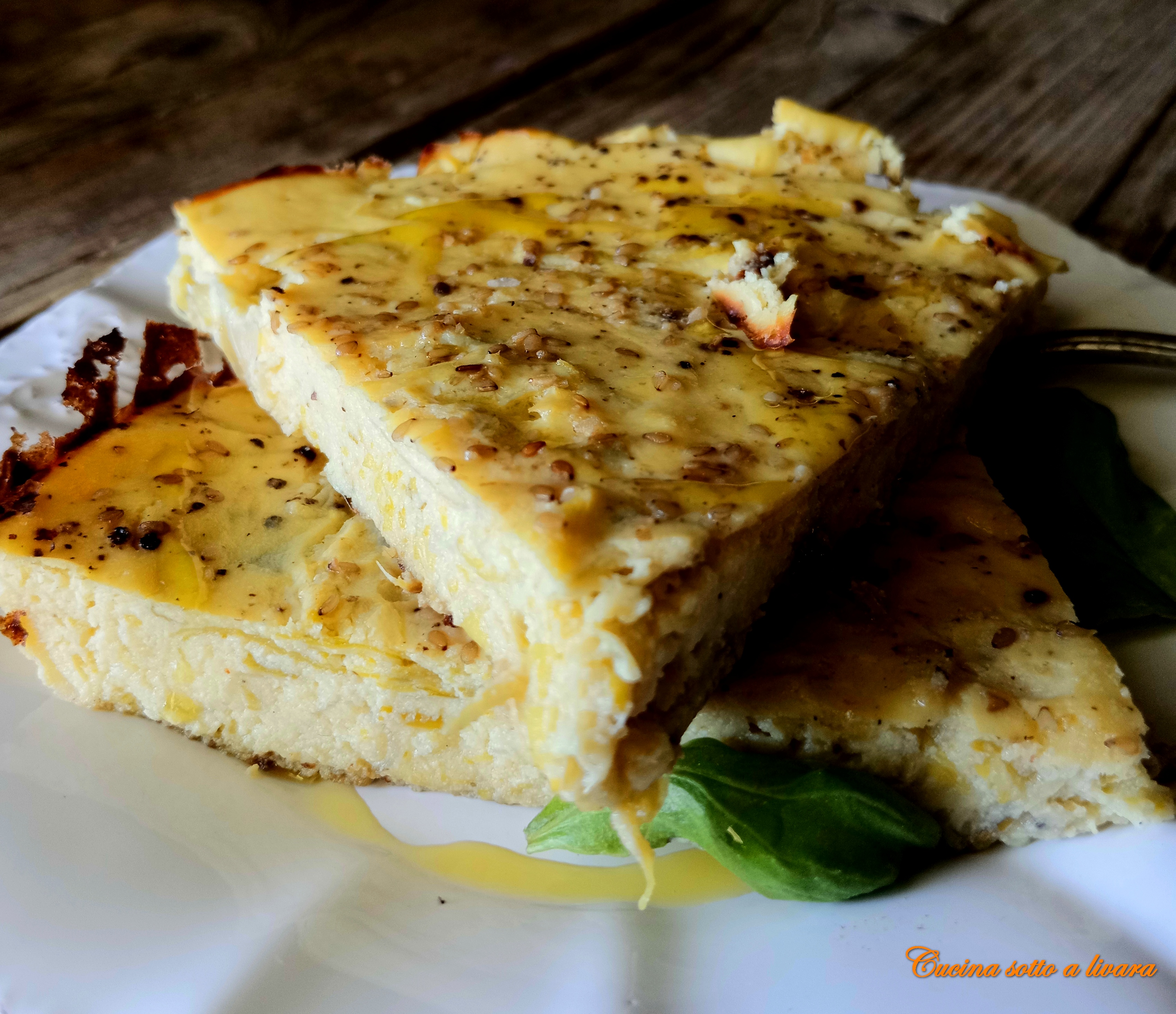 Torta salata con farina di ceci