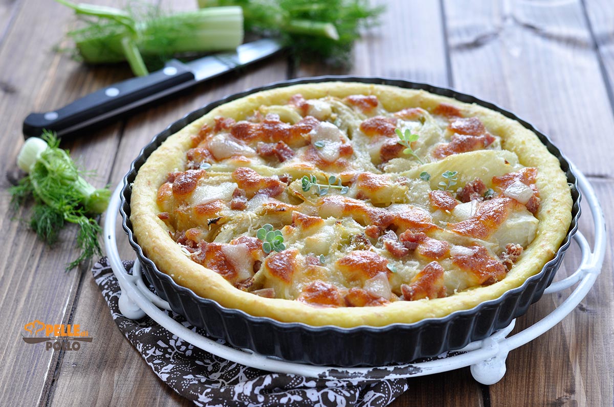 Torta salata con finocchi