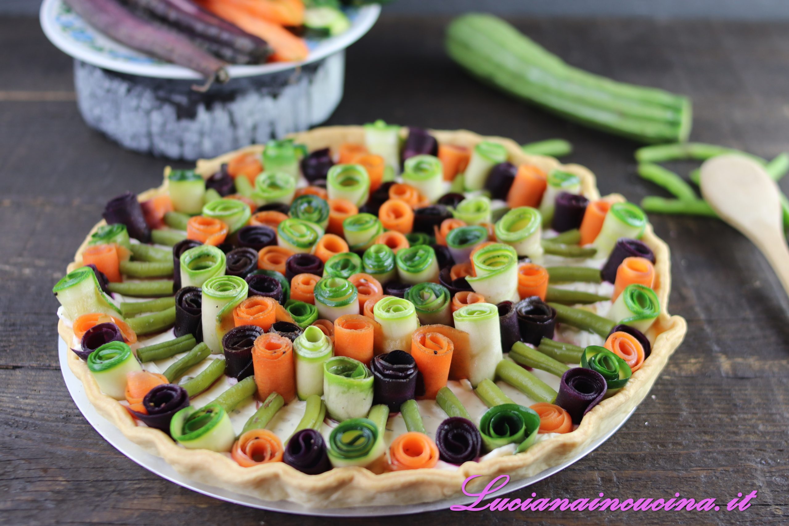 Torta salata con verdure