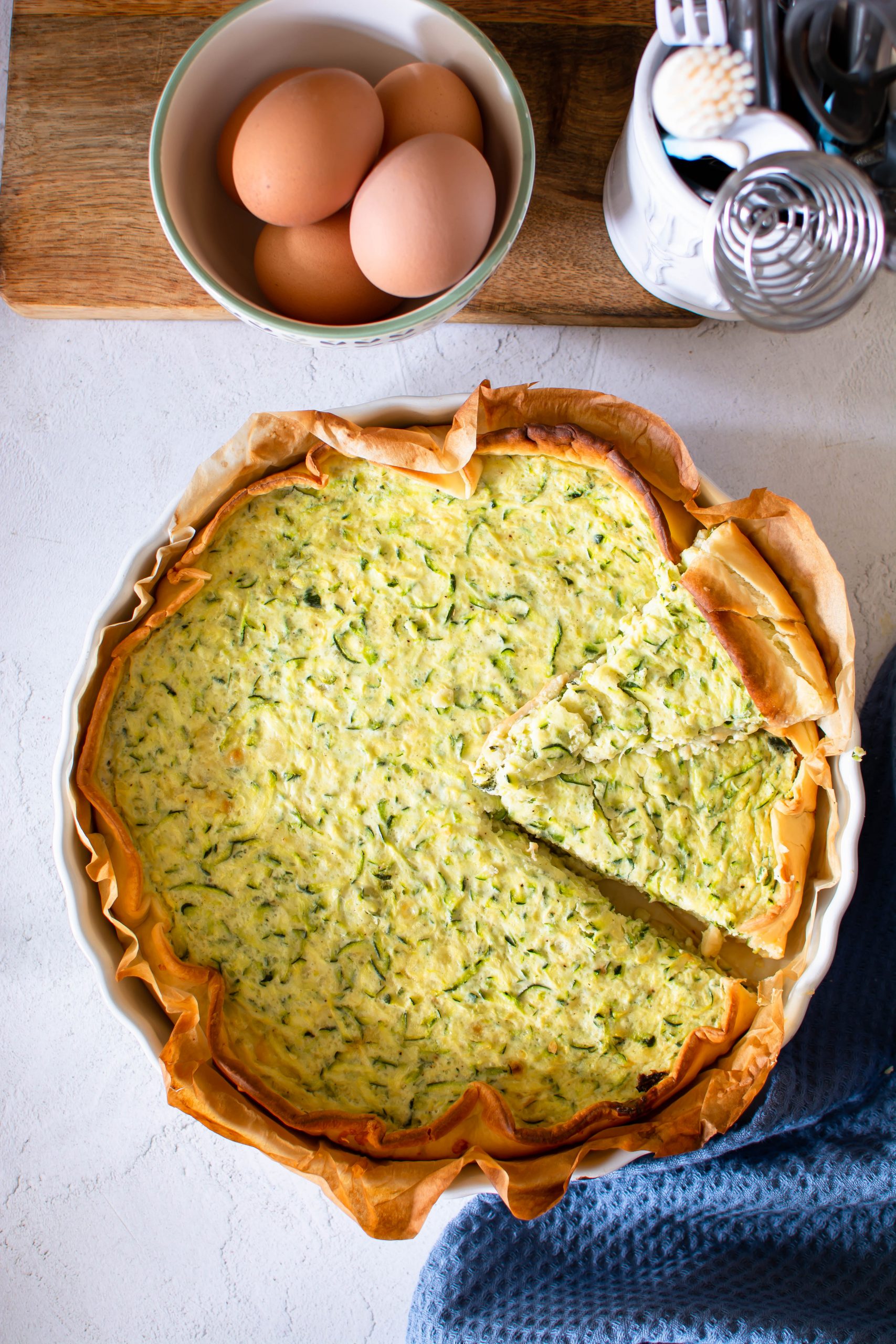 torta salata con zucchine e ricotta