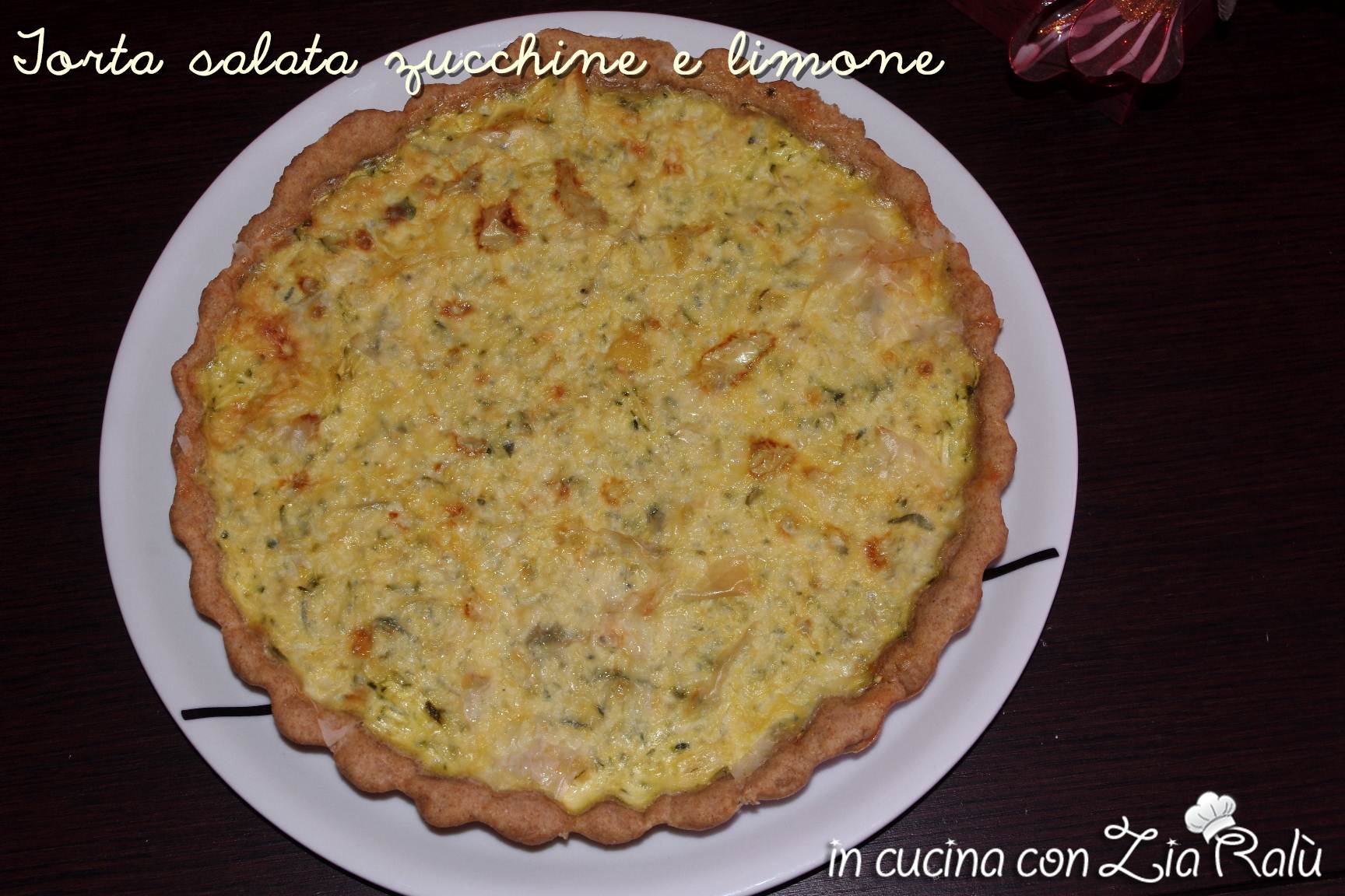 Torta salata zucchine e limone