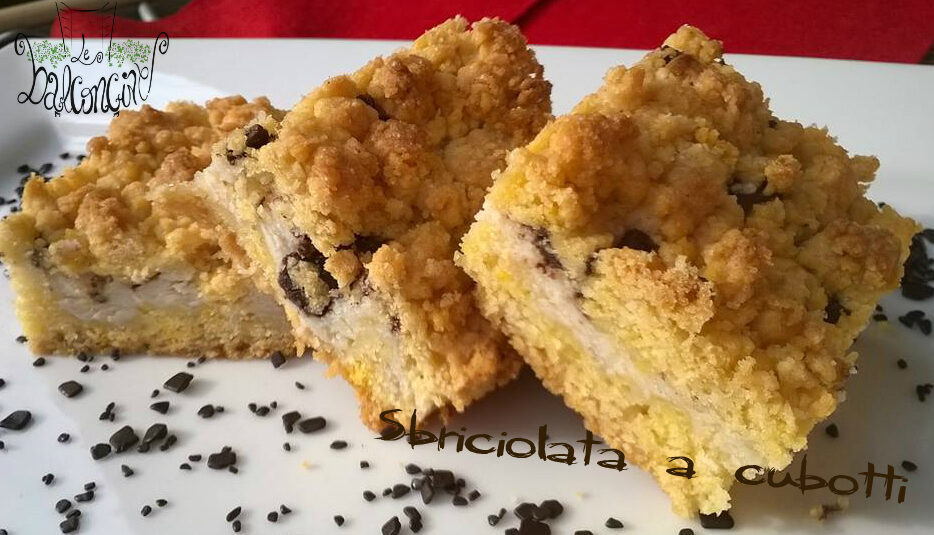 Torta sbriciolata alla ricotta e cioccolato