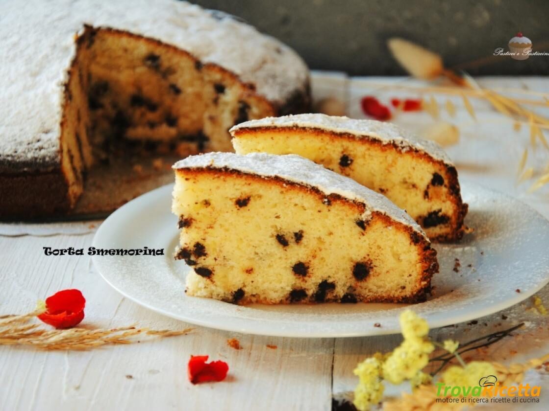 Torta smemorina con ricotta e cioccolata