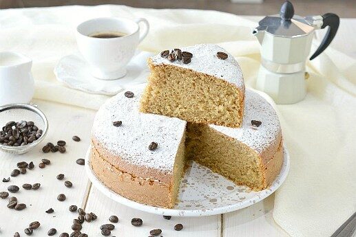 Torta soffice al caffellatte senza burro
