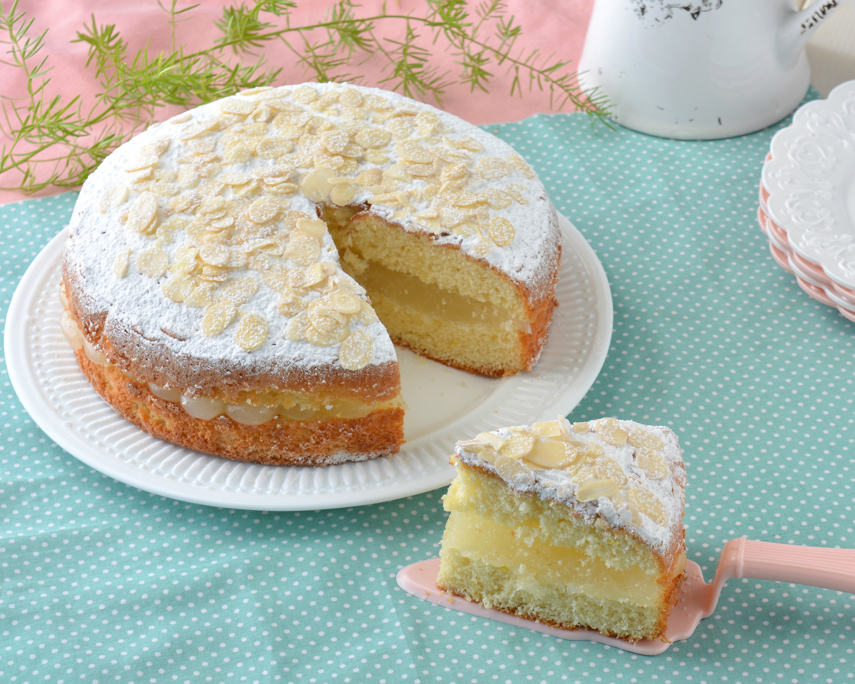 Torta soffice con crema al limone