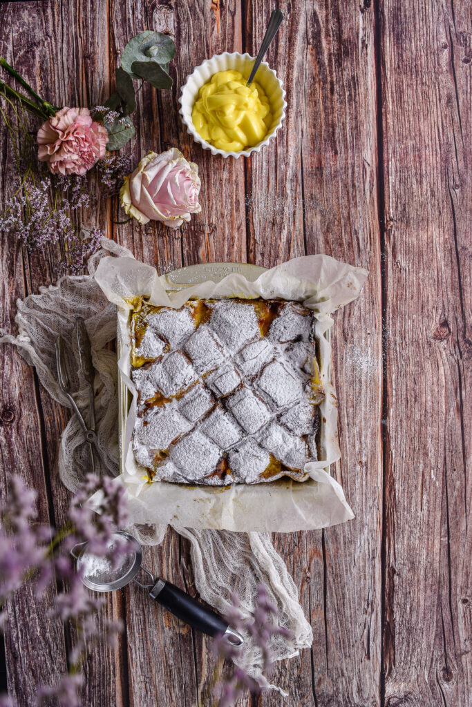 Torta sofficissima con crema pasticcera