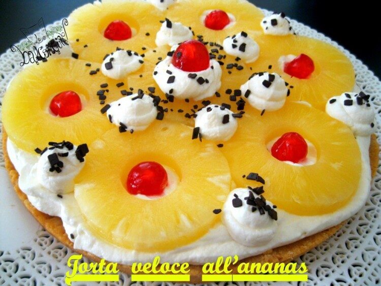 Torta veloce all’ananas