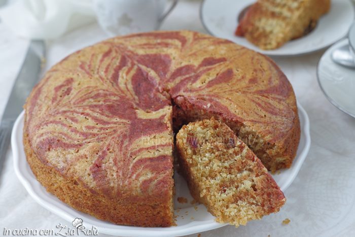 torta zebrata con scarti della centrifuga